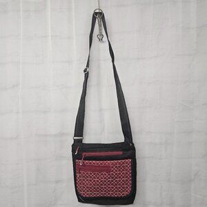 Sherpani Bag Crossbody Boho Hippie Festival Gorpcore Black Red